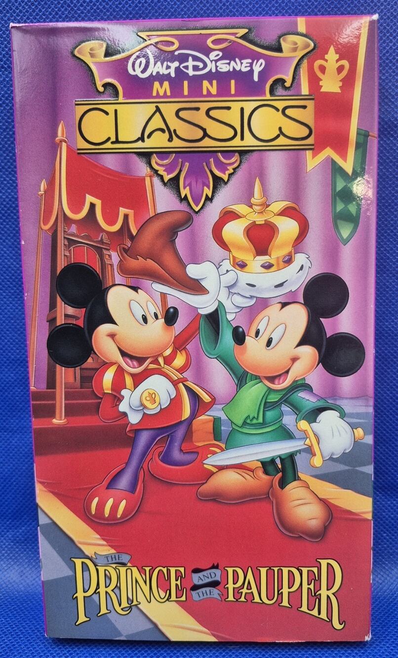Walt Disney The Prince and the Pauper Mini Classic VHS Mickey & Minnie